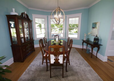 Dining Room with Bay Windows